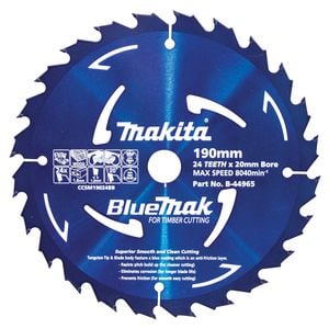 Makita 190mm 24T Bluemark Circ Saw Blade B-44965