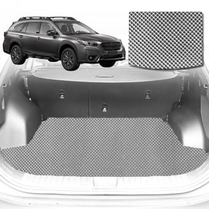 6D Diamond Car Boot Mat for Subaru Outback 2021-Current-Cargo Mat-Grey-Outback GT