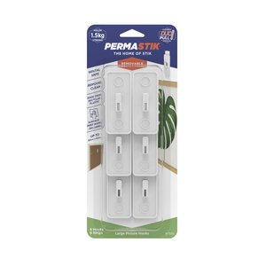 Permastik Large Picture Hooks - 6 Pack