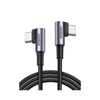 Ugreen 60w Right Angle Usb-c To Usb-c Cable 6.6ft Fast Charging Data Transfer