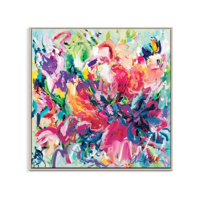 Artist Lane "Charades and Champagne " by Amira Rahim - 75x75cm Timber Framed Canvas