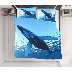 3D Ocean Whale 78 Bed Pillowcases Quilt Queen Size