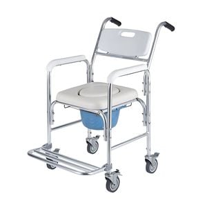 Medipro Commode Chair Bathroom Bedside Foldable Toilet Chair Shower Seat