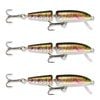 3x Rapala 5cm Jointed Shallow Diver Hard Body Fishing Lures - Rainbow Trout