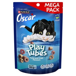 Oscar 140g Play Tubes Tuna Crab Cat Treats 