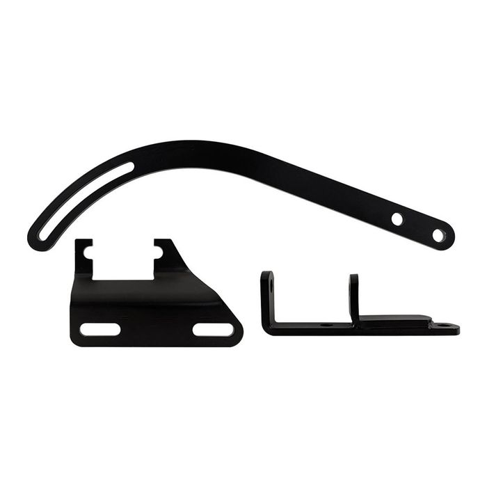Alternator Bracket Set Small Block Chev Short Water Pump Black Steel
