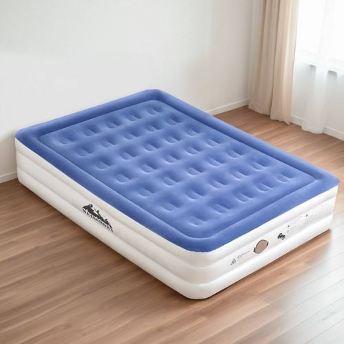 Weisshorn Air Mattress Queen Inflatable Bed 46cm Air bed Cube Bunnings Australia