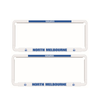 2x OFFICIAL AFL NORTH MELBOURNE Car Number Plate Frame Cover Surround