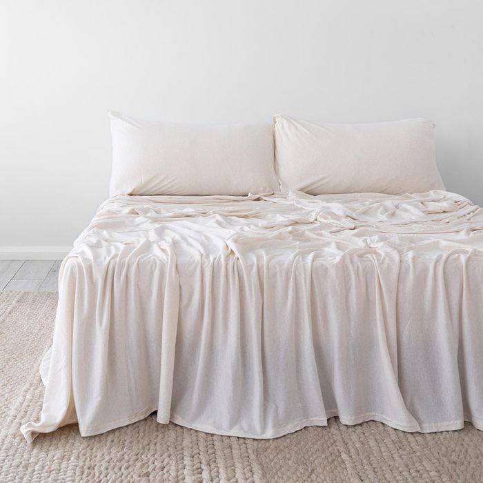 Bedt Organica Sheet Set Stone - Double