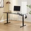 Electric Standing Desk Height Adjustable, Sit & Stand Desk for Home Office with Splice Board and Memory Controller, Black