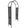 Brunnings 240 x 116 x 35cm Black Mantra Classic Garden Arch