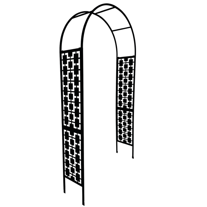 Brunnings 240 x 116 x 35cm Black Mantra Classic Garden Arch