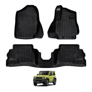 3D All Weather Car Floor Mat Carpet Liner Complete Set for Suzuki Jimny Auto Transmission 2018-Onwards