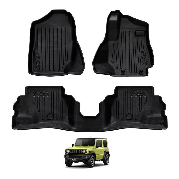 3D All Weather Car Floor Mat Carpet Liner Complete Set for Suzuki Jimny Auto Transmission 2018-Onwards