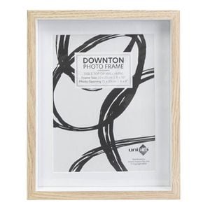 Unigift Downton Matt Wooden/Glass Picture Photo Frame 20x25cm Natural
