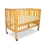 Babyhood Fold N Go Timber Cot - Baltic