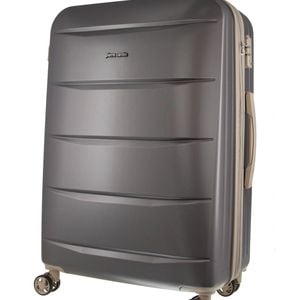 Pierre Cardin 4 Wheel Cabin Hard-shell Travel Tsa Lock Suitcase 80cm Graphite