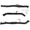 Ignite Exhausts Dump Pipe Back For Nissan D40 Navara V6 V9x Stx550 Turbo 3" Hotdog Black Aluminised Steel