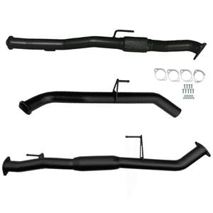 Ignite Exhausts Dump Pipe Back For Nissan D40 Navara V6 V9x Stx550 Turbo 3" Hotdog Black Aluminised Steel
