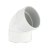 Holman 100mm 66º Female And Female PVC DWV Plain Bend