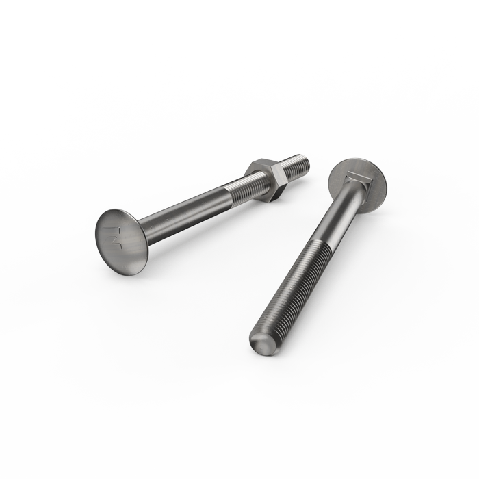 ZENITH M10 x 120mm Stainless Steel 304 Grade Cup Head Bolts And Nuts