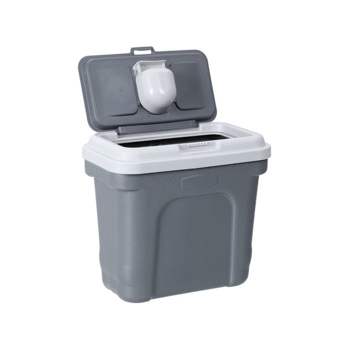 30l Pet Dogs Puppy Food Storage Storer Container W/ Scoop Grey