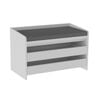 Kofi Shoe Cabinet Seat Bench 2 Drawers White
