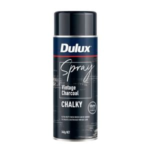Dulux Effects 340g Vintage Charcoal Chalky Spray Paint - Vintage Charcoal