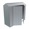 Build-a-Shed  0.8 x 2.3 x 2.1m  Gable Double Hinged Side Door Shed - Zinc