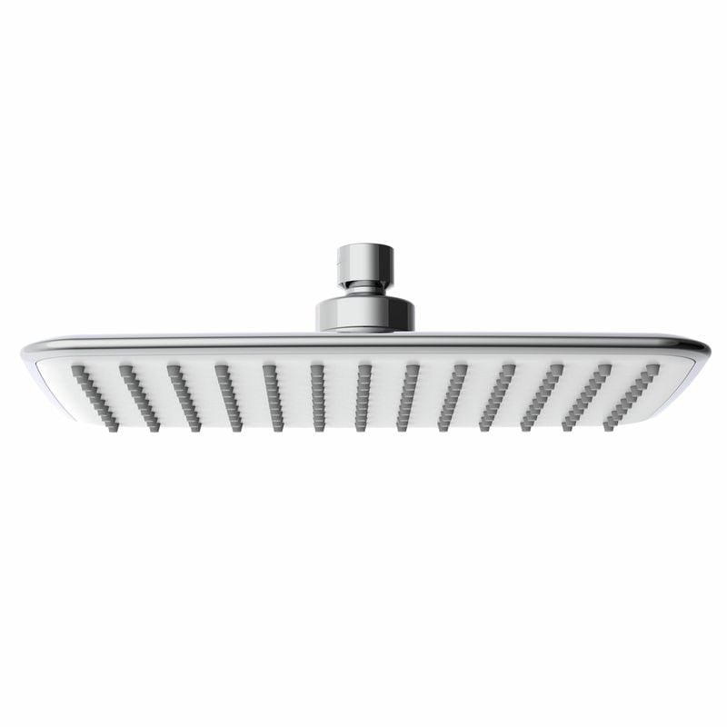 Rumba Chrome Rectangular Rain Shower Head