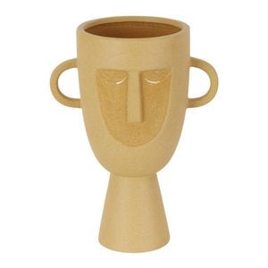 Belle Coltrane Stoneware Face Flower Vase 34cm - Sand