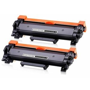 2x Toner Tn2450 Chipped For Brother Hl-l2350dw Hl-l2375dw Hl-l2395dw