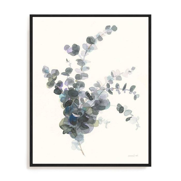 Artey | Scented Sprig II - Framed Canvas - Black Frame - 100 x 125cm
