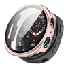 Samsung Galaxy Watch 8 40mm Tempered Glass Screen Protector Case (Rose pink)