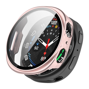 Samsung Galaxy Watch 8 40mm Tempered Glass Screen Protector Case (Rose pink)