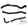 Ignite Exhausts Turbo Back For Nissan Gu Patrol 4.2l Coil Spring Ute 3" No Dump Pipe With Pipe Only Black Aluminised Steel