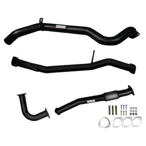 Ignite Exhausts Turbo Back For Nissan Gu Patrol 4.2l Coil Spring Ute 3" No Dump Pipe With Pipe Only Black Aluminised Steel