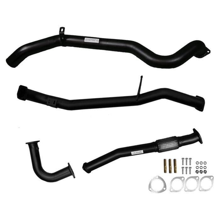 Ignite Exhausts Turbo Back For Nissan Gu Patrol 4.2l Coil Spring Ute 3" No Dump Pipe With Pipe Only Black Aluminised Steel