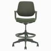 Desky Evoque Low Back Office Chair - Dark Green with Drafting Kit