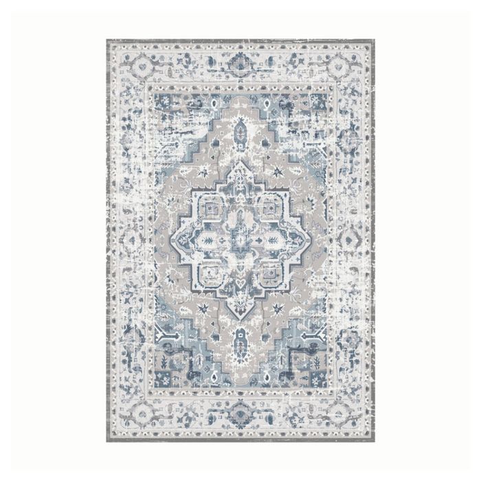 Urban Style Bazaar Printed Microfibre Rug Home Decor Blue 160x240cm