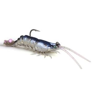 Zman PrawnZ Elite 5" Pre Rigged Soft Plastic Fishing Lure White Prawn