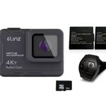 Elinz 4K HD Body Waterproof Sports Action Camera WiFi EIS Touch Screen Remote Control 32GB