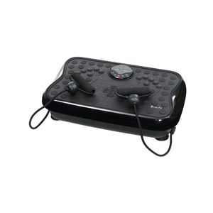 Everfit Vibration Machine Platform Vibrator With Resistance Rope Home Gym Black