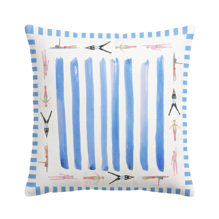 KAS AUSTRALIA 50x50cm Multi Swimmers Outdoor Cushion