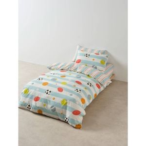 3pc Linen House Kids Have A Ball Quilt Cover & Pillowcase Set Cotton Double