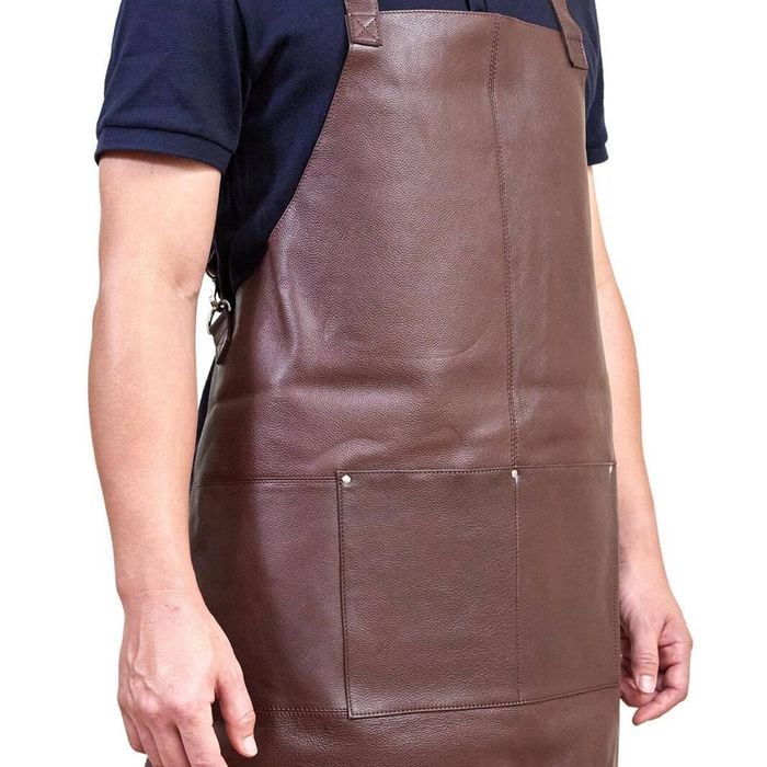 Pierre Cardin Professional Leather Apron - Brown