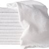 10x 100% Cotton Hand Towels Face Washers Bulk 34x74cm in Plain White