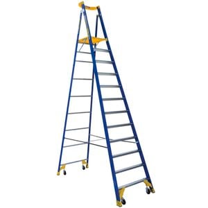 Bailey 12 Step P170-12 Fibreglass Job Station Platform Ladder