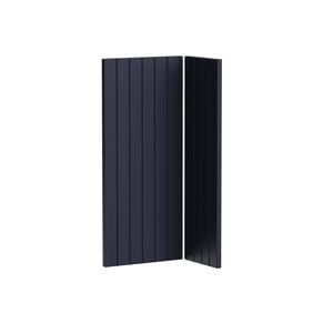 Kaboodle 800 x 900mm Berry Blue V-Groove Corner Base Cabinet Doors