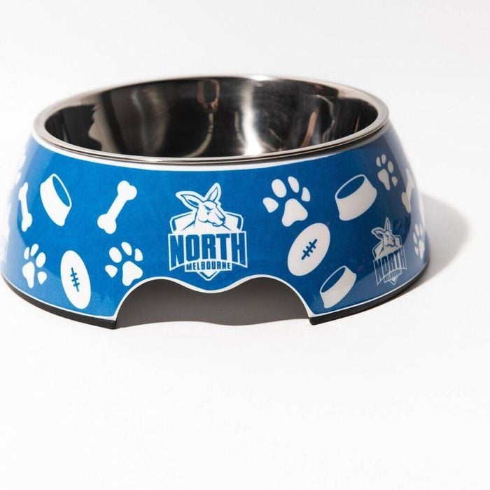 AFL Pet Bowl - North Melbourne Kangaroos - Food Water - Dog Cat